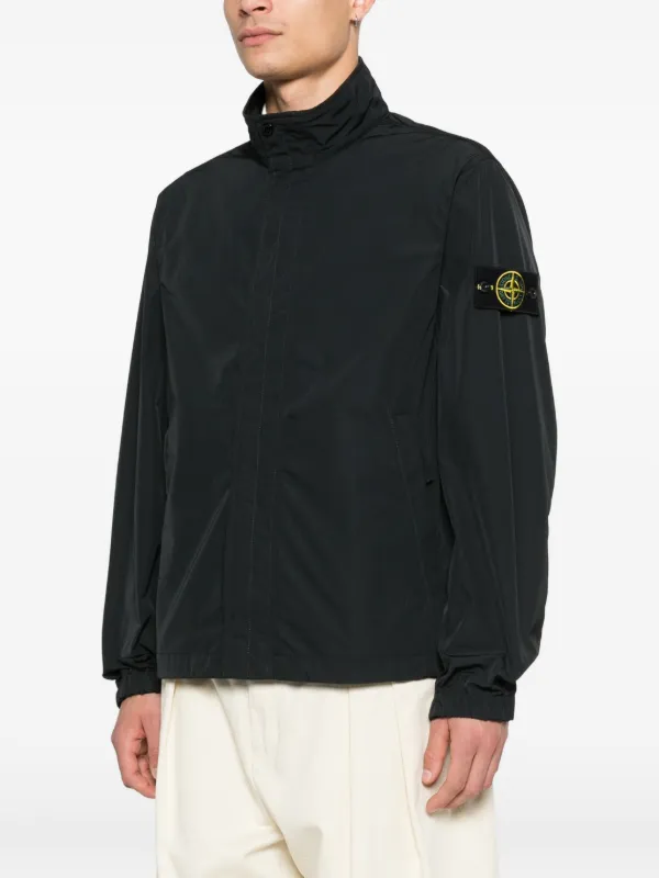 Stone Island ロゴパッチ ジャケット | ブラック | FARFETCH JP