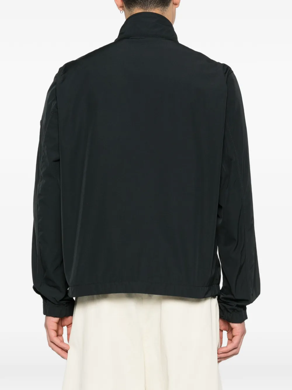 Stone Island Jack met logopatch Zwart