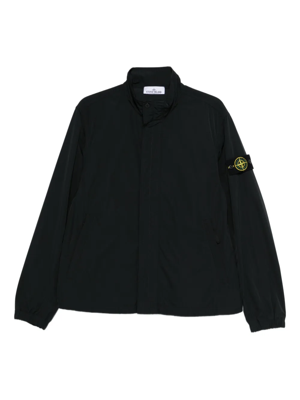 Stone Island logo-patch jacket - Schwarz