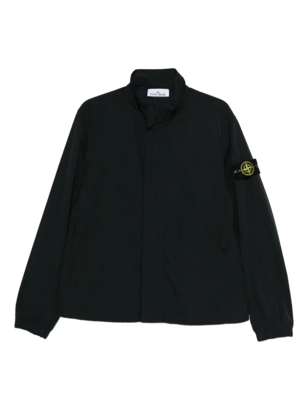 Stone Island ロゴパッチ ジャケット | ブラック | FARFETCH JP