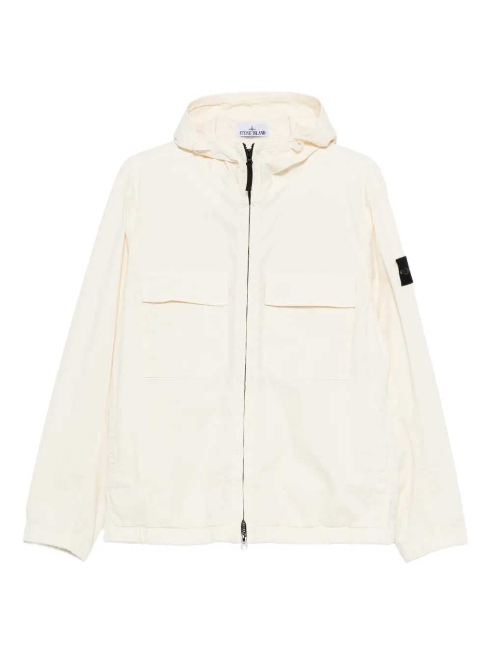 Stone Island hooded pocket jacket - Nude