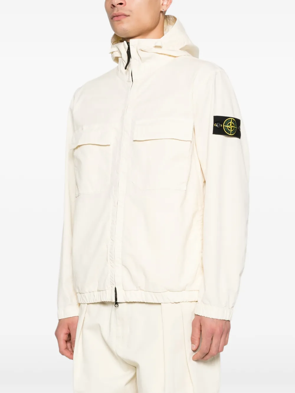 Stone Island Jack met capuchon en rits Beige