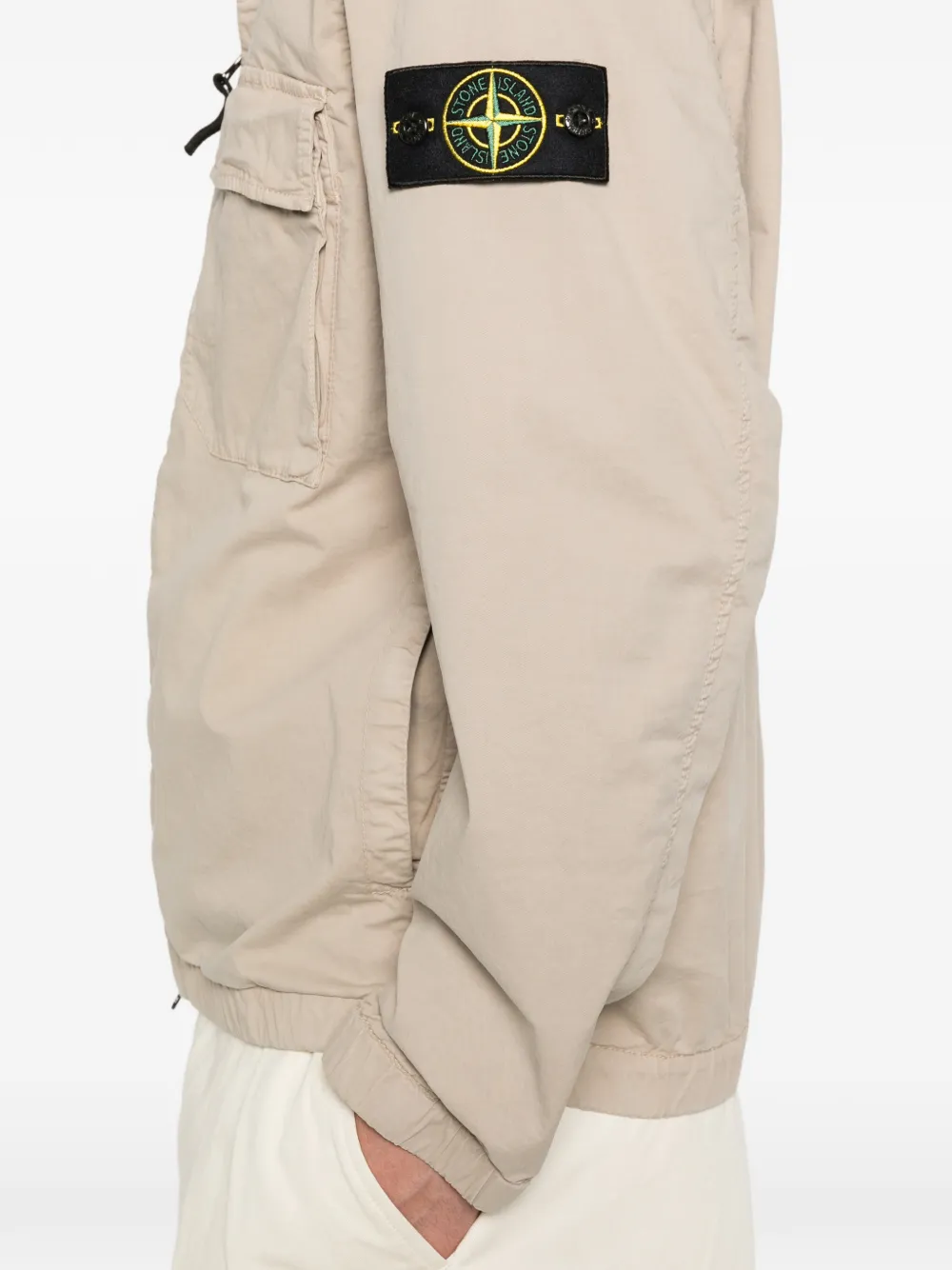 Stone Island Jack met Compass-logopatch Beige