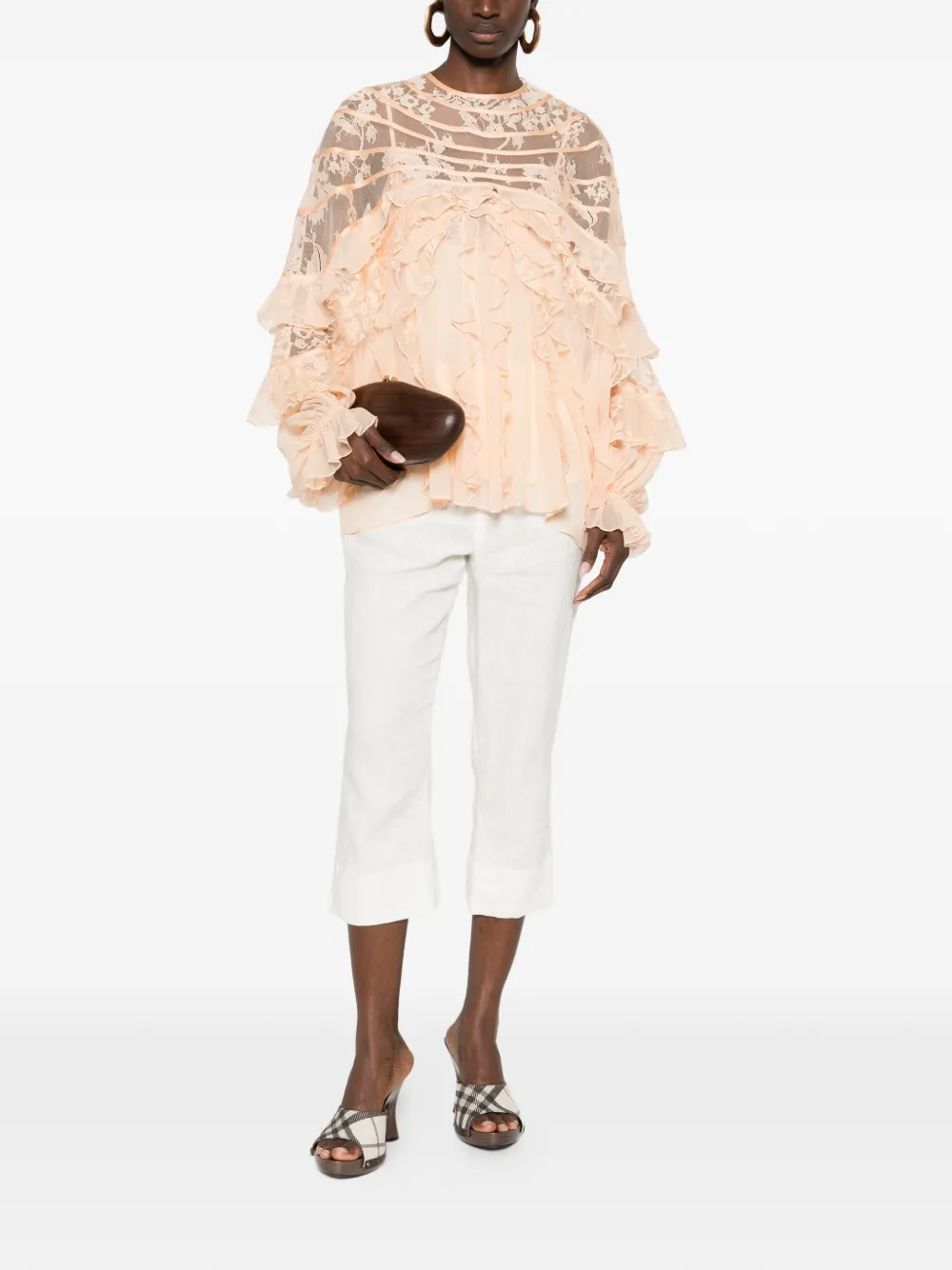 ZIMMERMANN Rebellion Splice Billow blouse Beige