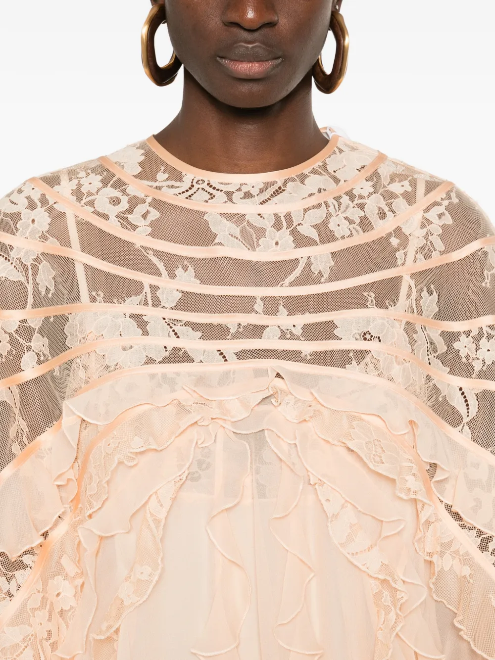 ZIMMERMANN Rebellion Splice Billow blouse Beige