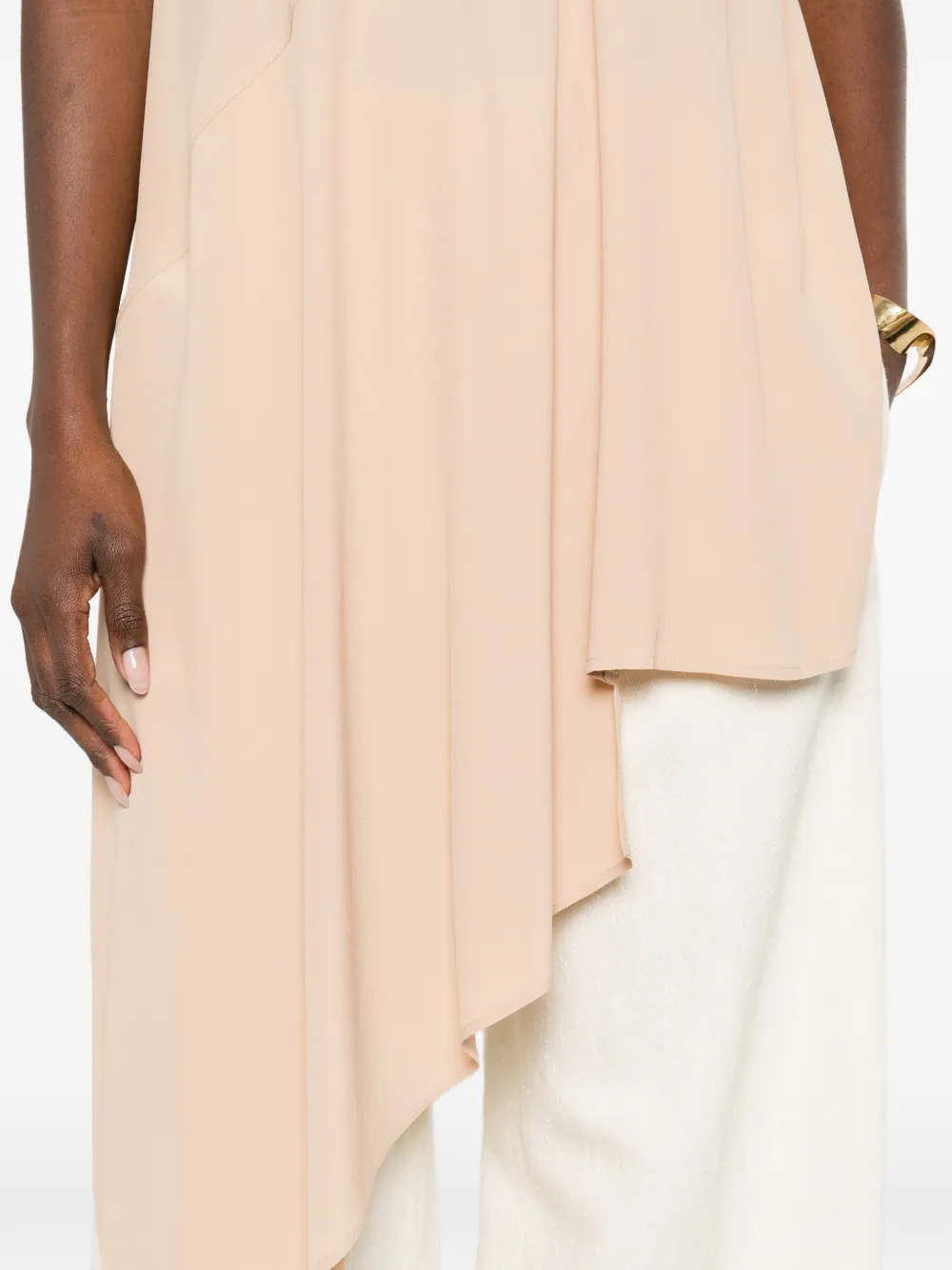 Fabiana Filippi Asymmetrische blouse Beige
