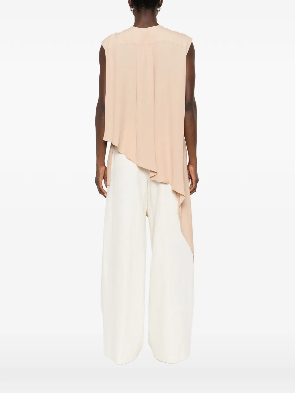Fabiana Filippi Asymmetrische blouse Beige