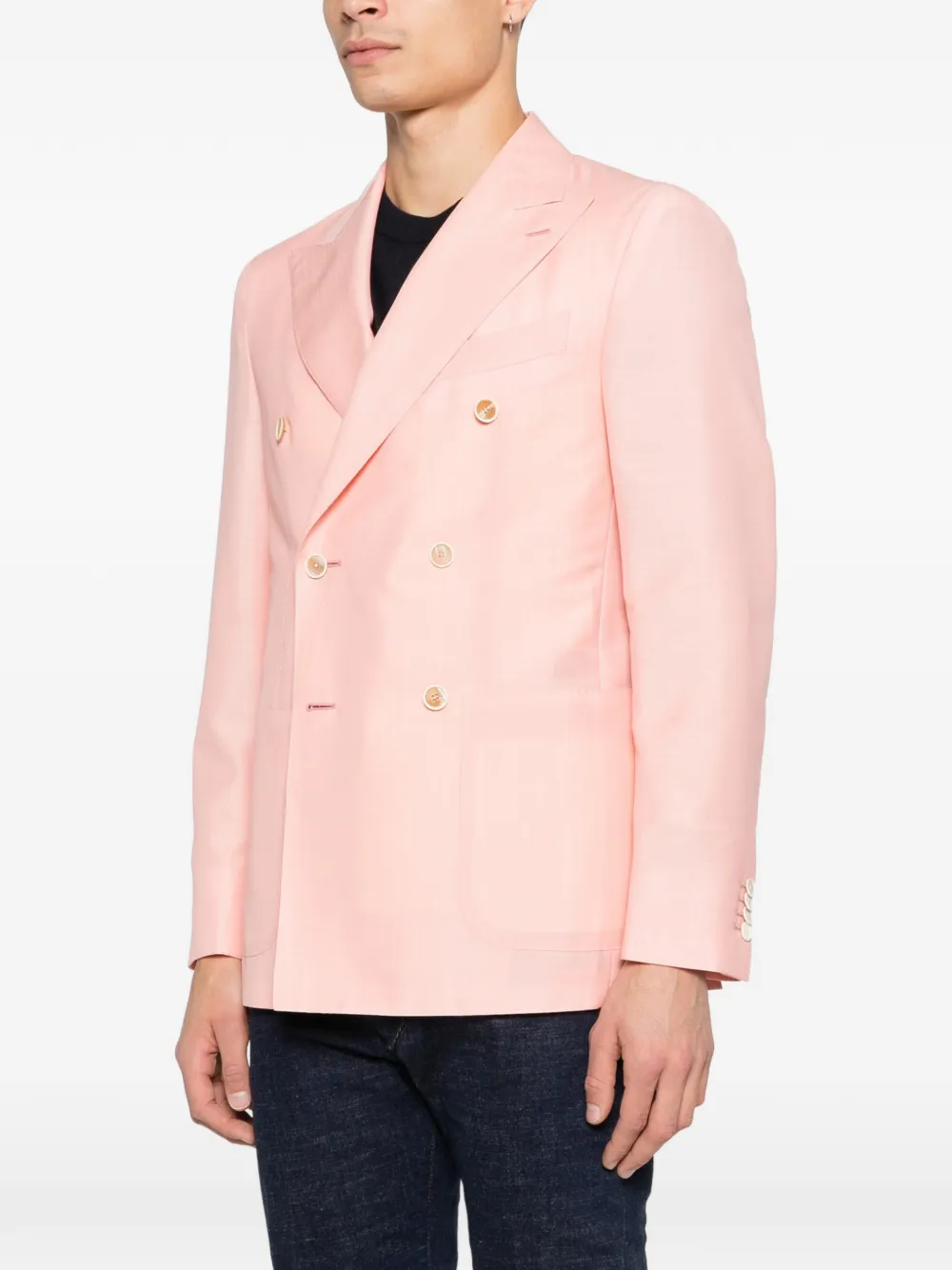 Aida Double-Breasted Pocket Blazer
