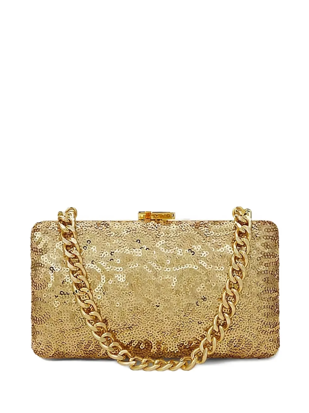 Lauren Ralph Lauren sequin chain-strap mini bag - Gold