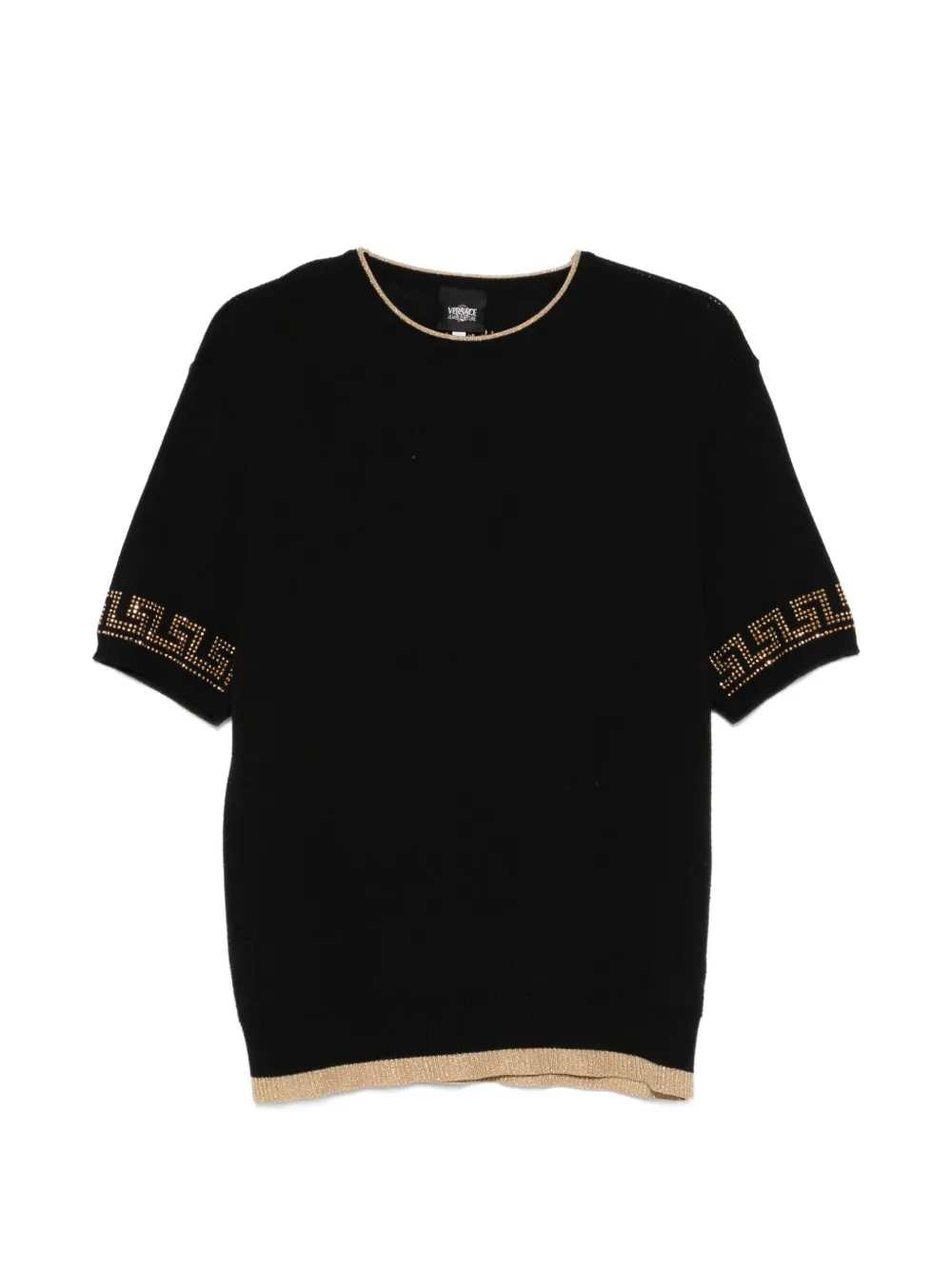 Versace Pre-Owned Maglione a maniche corte anni 2000 - Nero