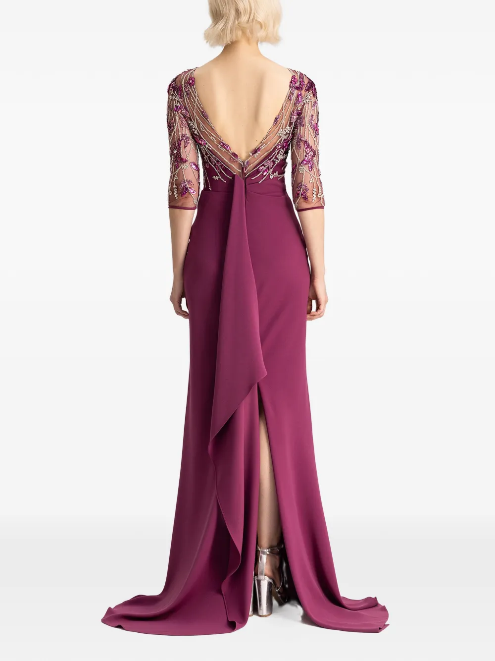 Gemy Maalouf beaded corset dress - Paars