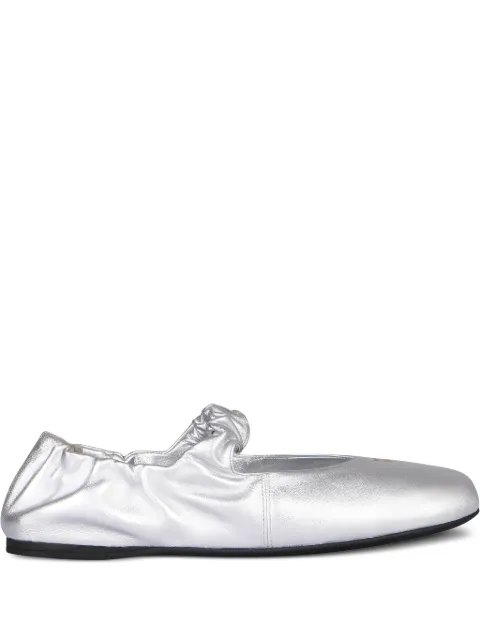 Miu Miu ruffled nappa ballet flats