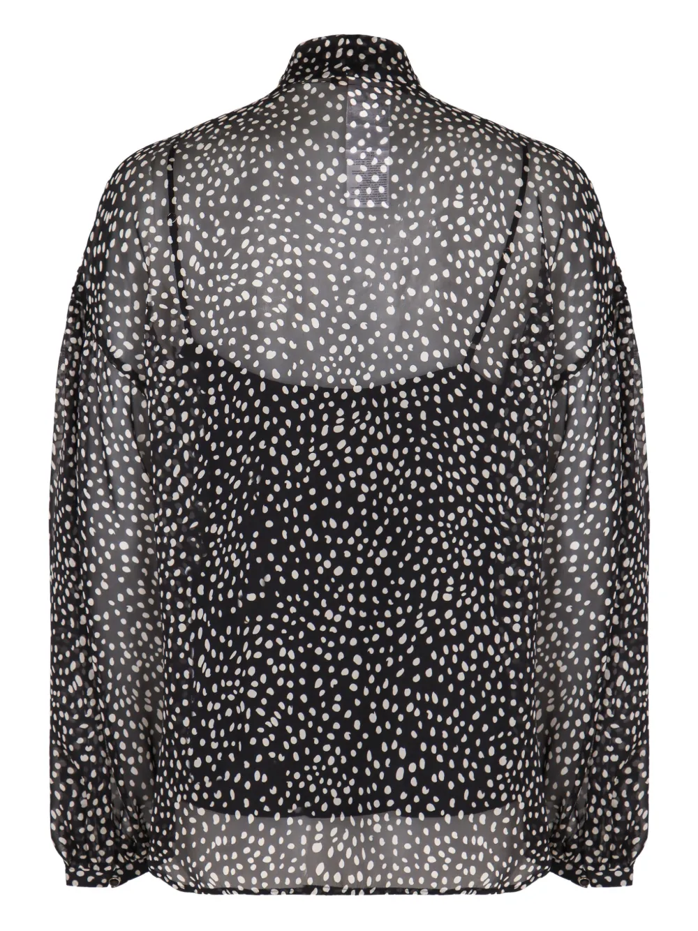 Max Mara Blouse met stippen - Zwart