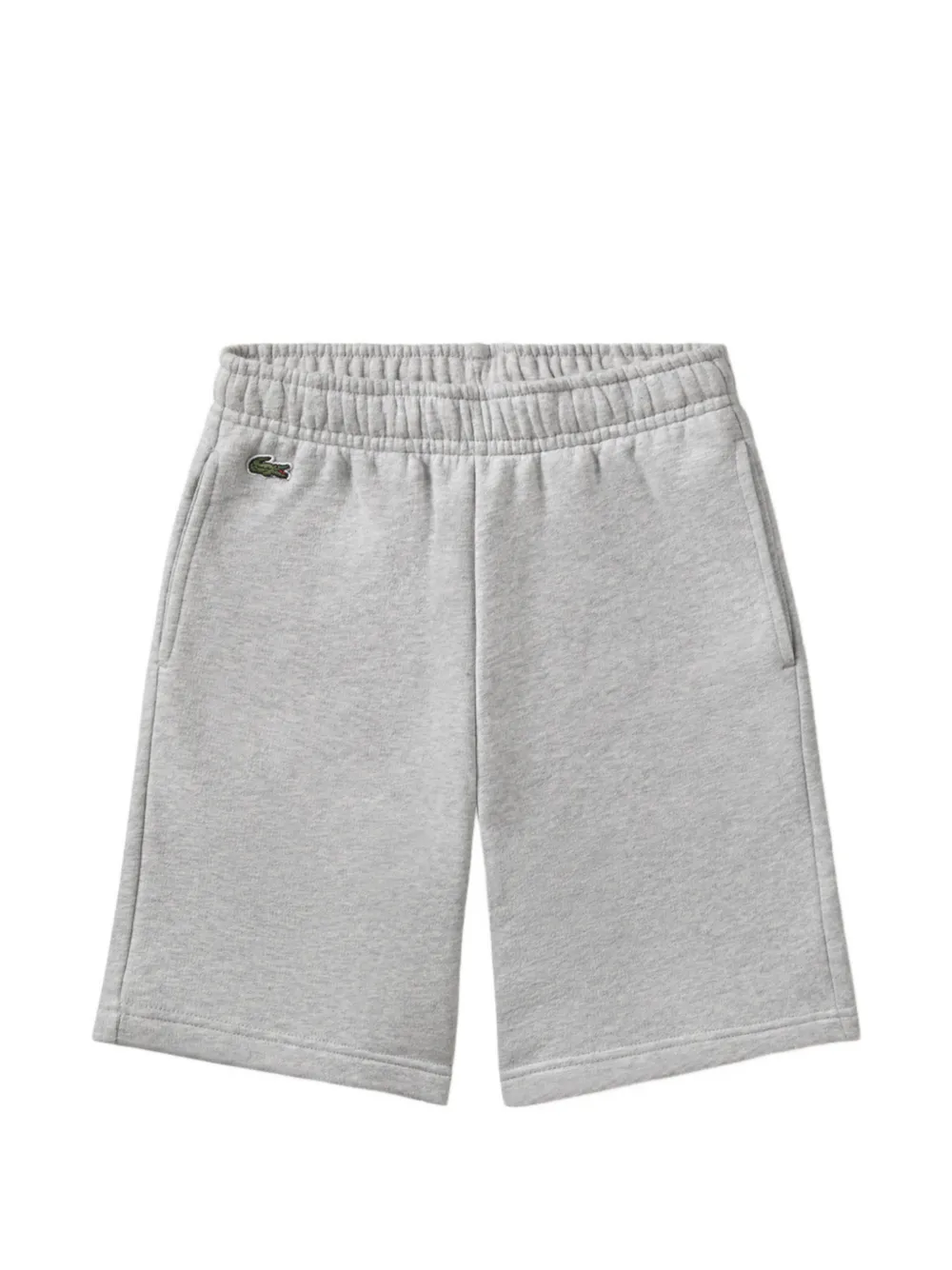 Lacoste Kids logo-embroidered drawstring track shorts - Grigio