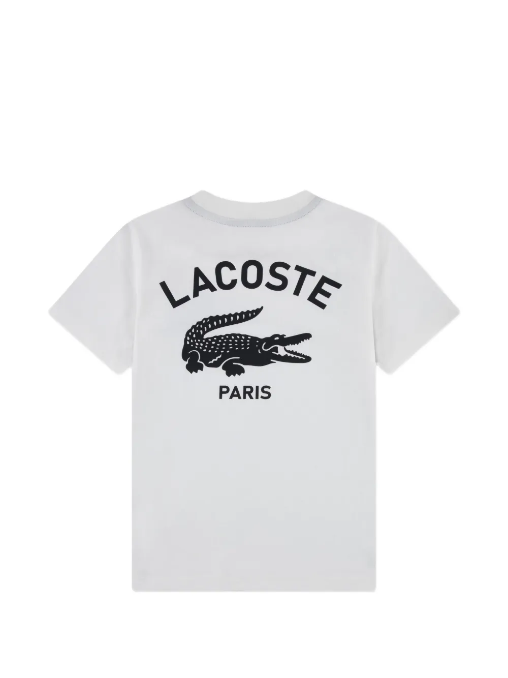 Lacoste Kids T-shirt met logo en ronde hals Beige