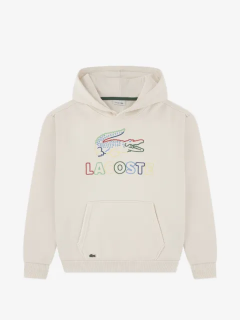 Lacoste Kids logo-detail long-sleeve hoodie