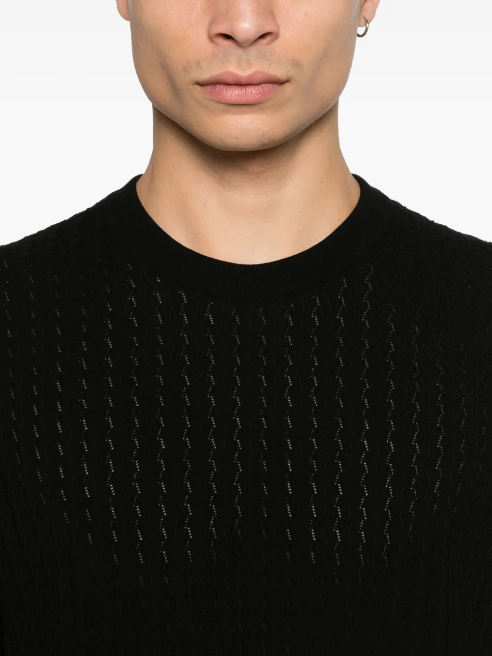Dolce & Gabbana Gebreid T-shirt Zwart