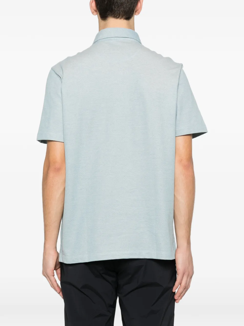 Brioni Poloshirt met knopen Blauw