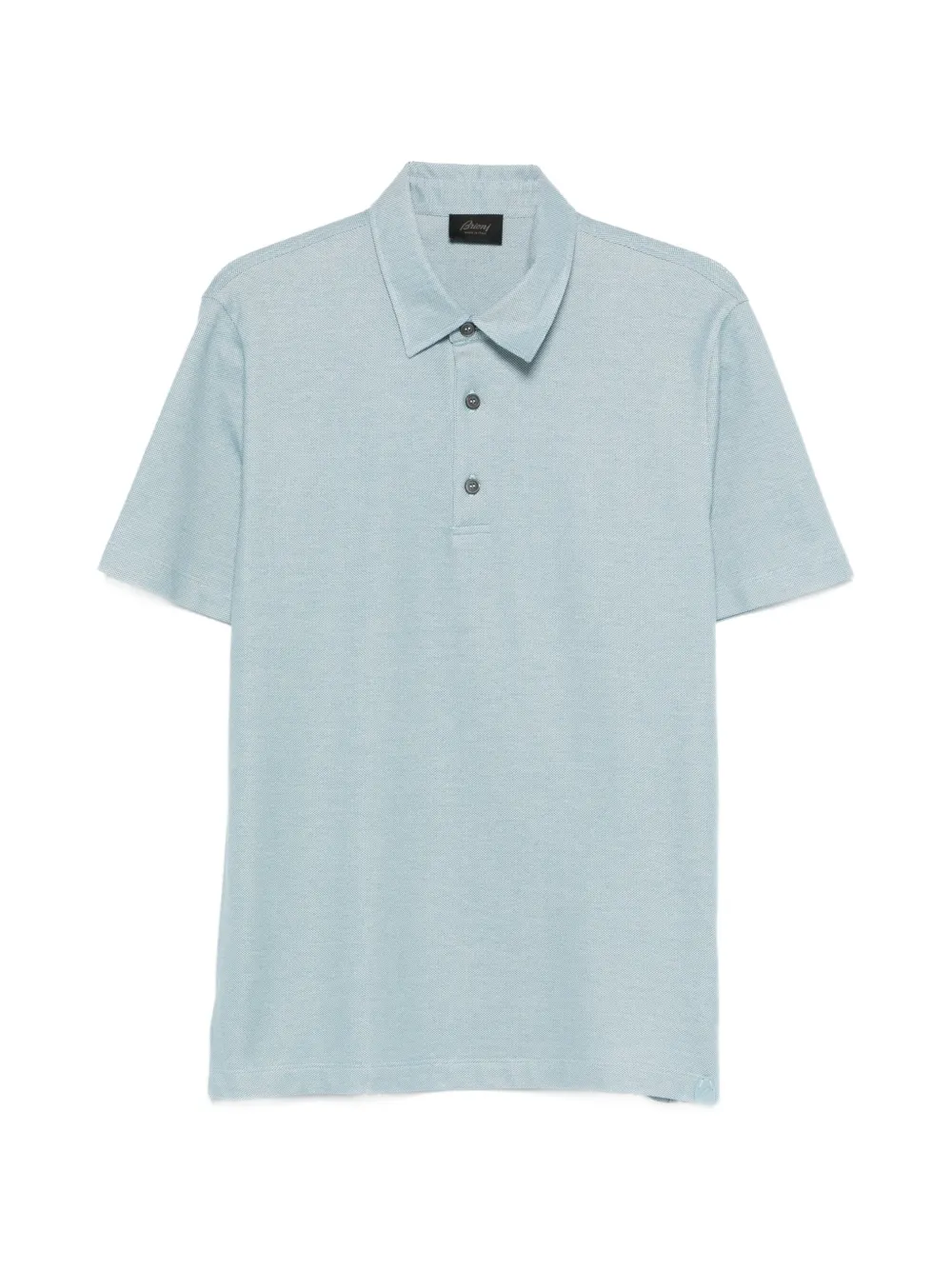 Brioni buttoned polo shirt - Blu