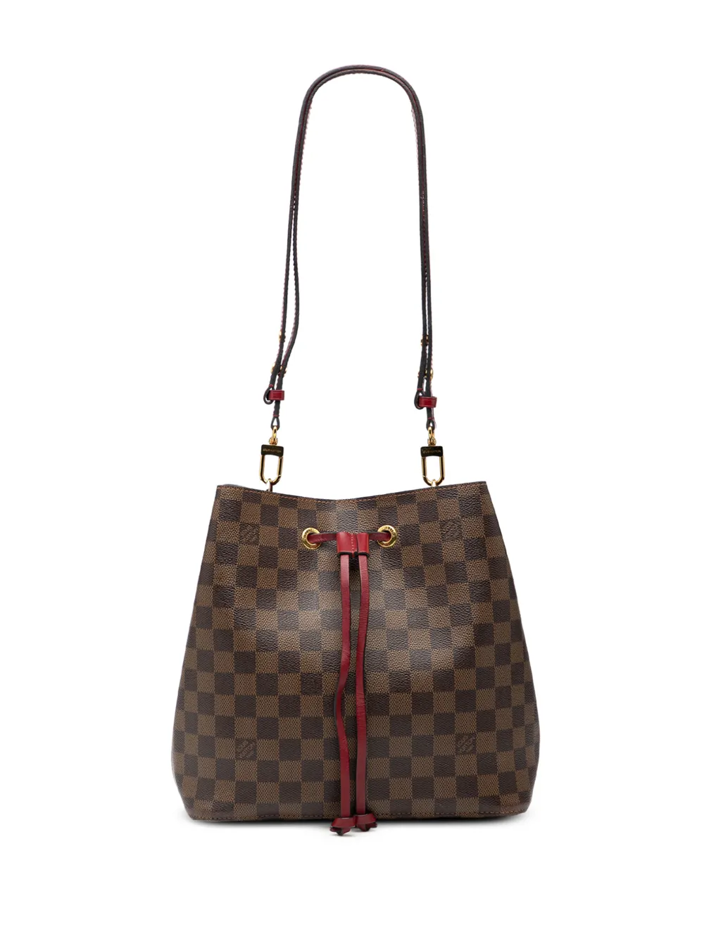 Louis Vuitton Pre-Owned 2019 Damier Ebene Neonoe MM bucket bag - Marrone