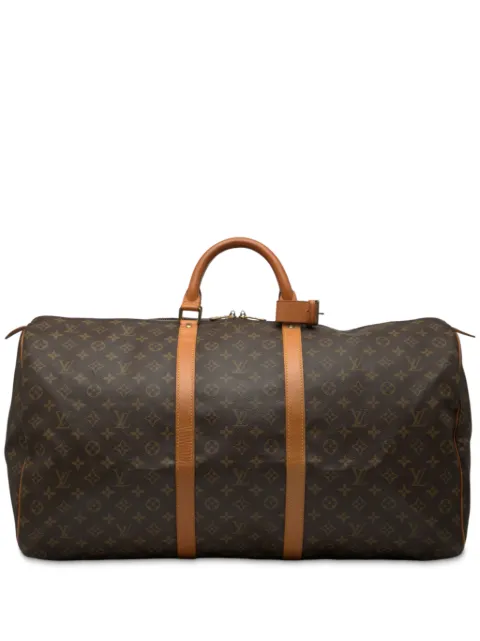 Louis Vuitton Pre-Owned bolsa de viaje con monograma Keepall 60 1988