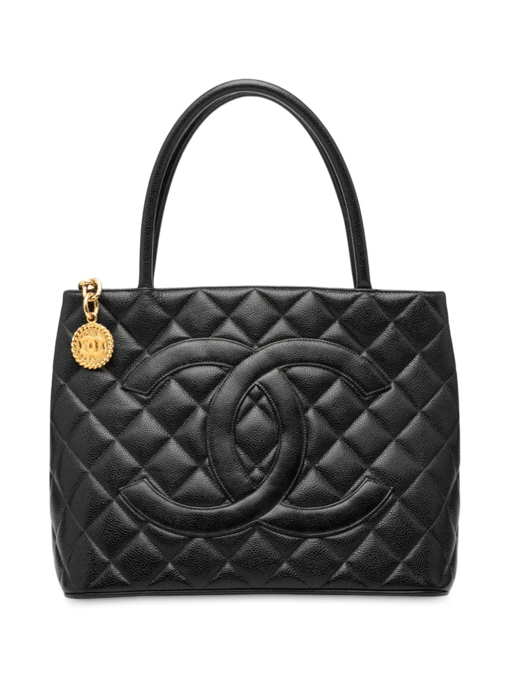 CHANEL Pre-Owned 1997-1999 Caviar Medallion tote bag - Schwarz