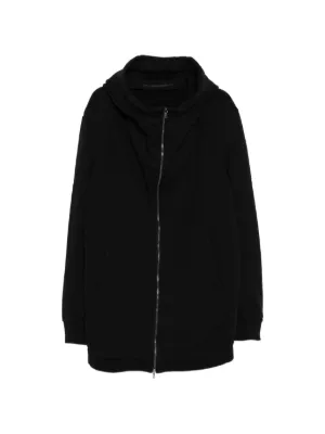 JULIUS ユリウス PRE FALL 2021 PADDED HOODIE JULIUS Cotton Sweat Zip Up Hoodie （Black） - Osaka / Kyoto