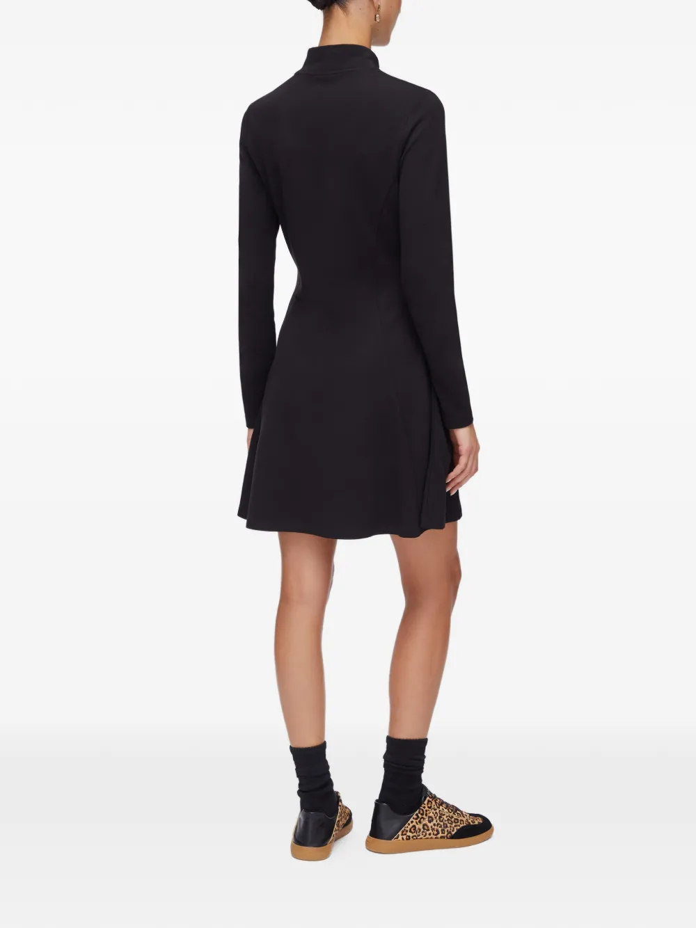 Half-Zip Knitted Dress