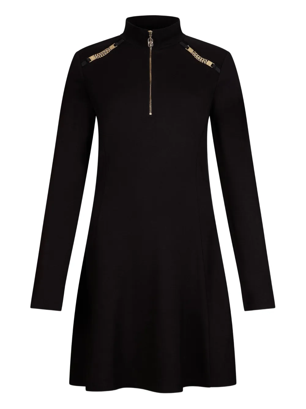 LIU JO half-zip knitted dress - Nero