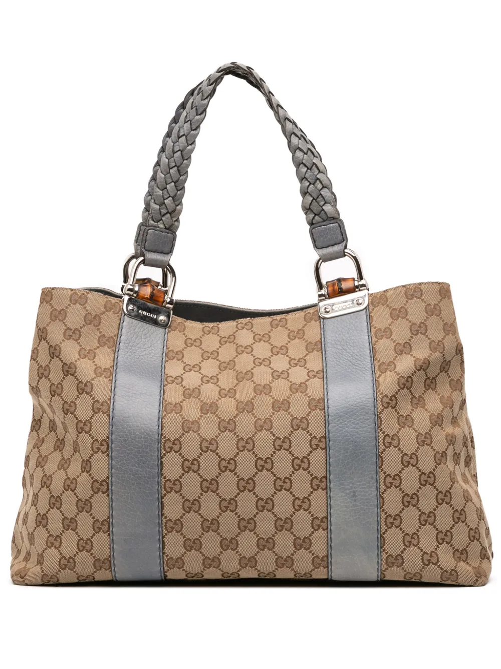 Gucci Pre-Owned 2016-2025 GG Canvas Bamboo Libeccio tote bag - Marrone