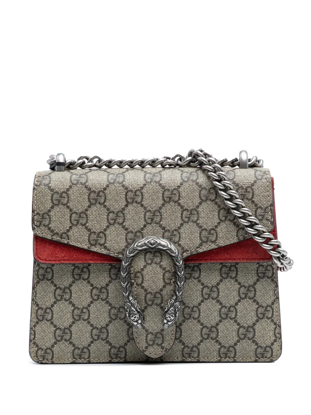 Gucci Pre-Owned 2016-2025 Small GG Supreme Dionysus crossbody bag - Marrone