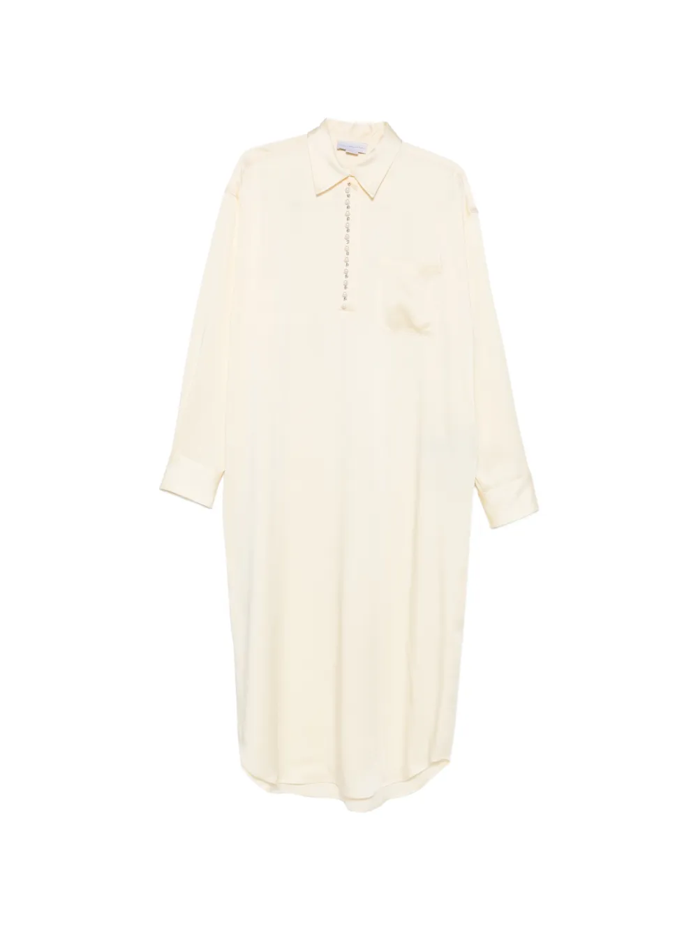 Stella McCartney button pocket midi dress - Toni neutri