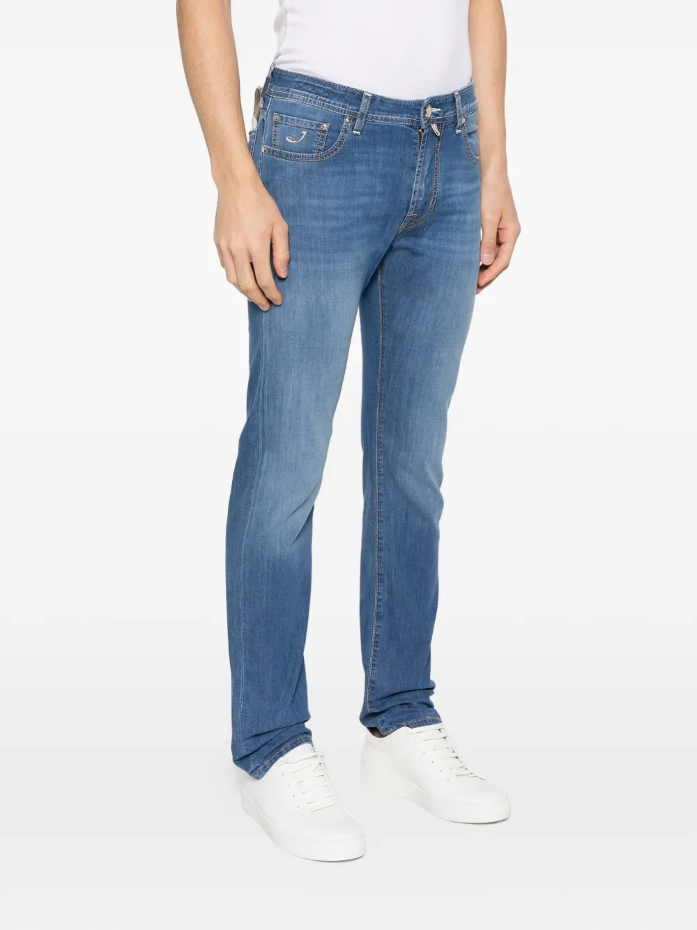 Jacob Cohën Jeans met vijf zakken Blauw