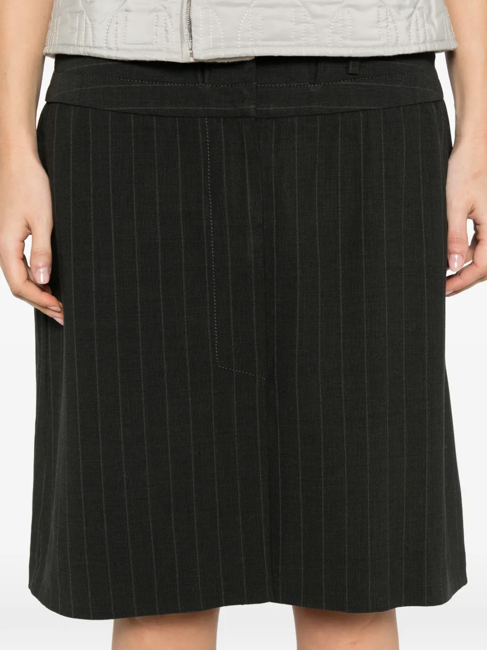 2000s Pinstripe Mini Skirt