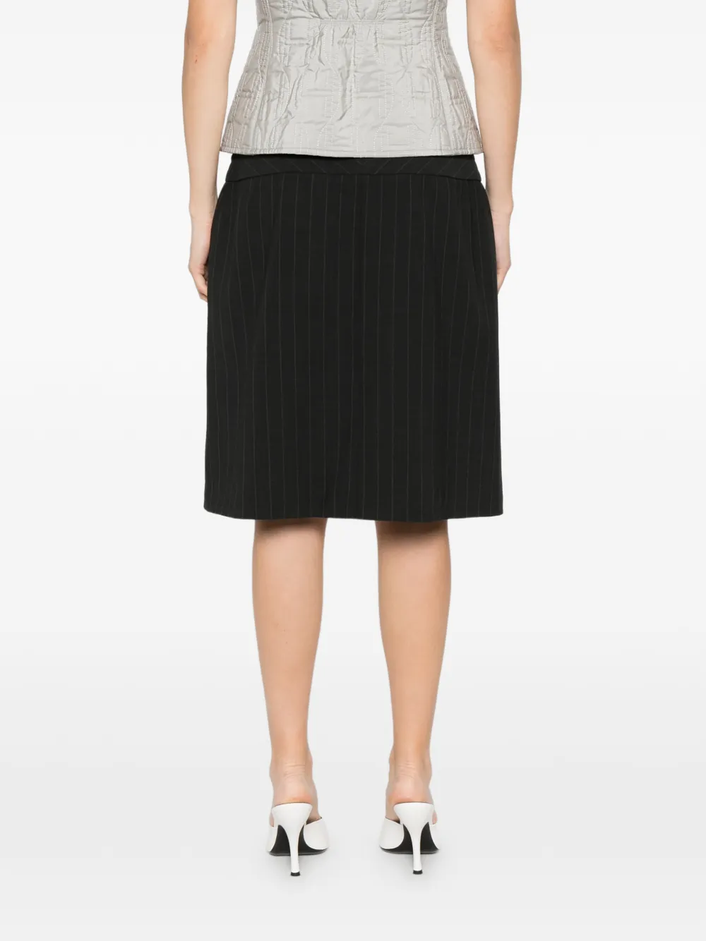 2000s Pinstripe Mini Skirt