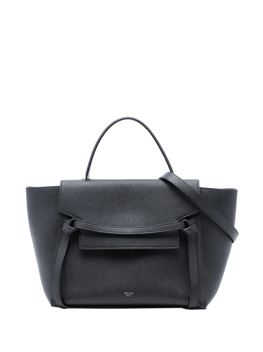 Celine Pre-Owned 2017 Mini Grained Calfskin Belt Bag satchel - Nero