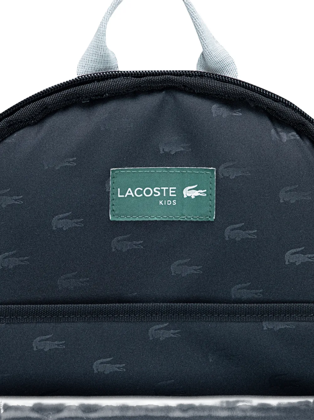 Lacoste Kids Rugzak met logo applicatie Zwart