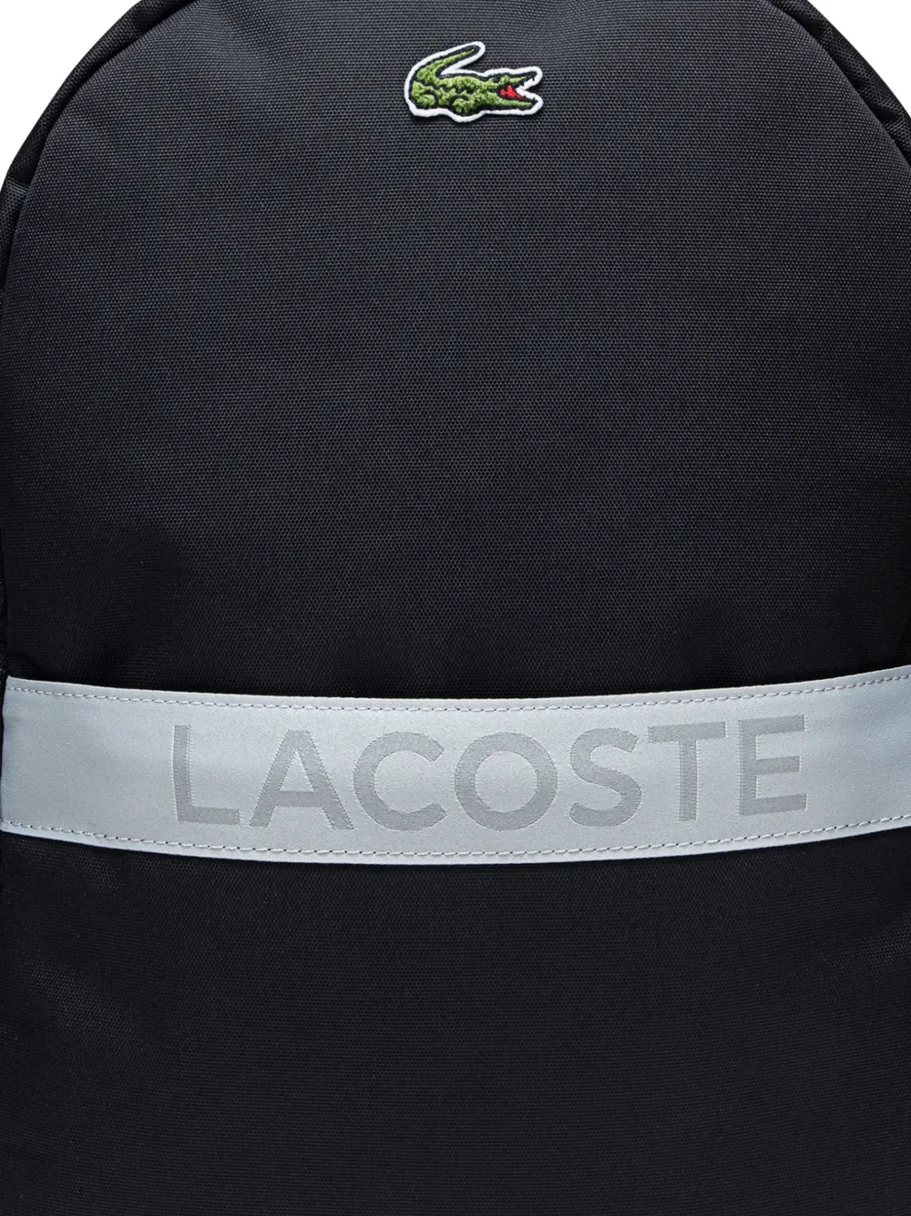 Lacoste Kids Rugzak met logo applicatie Zwart