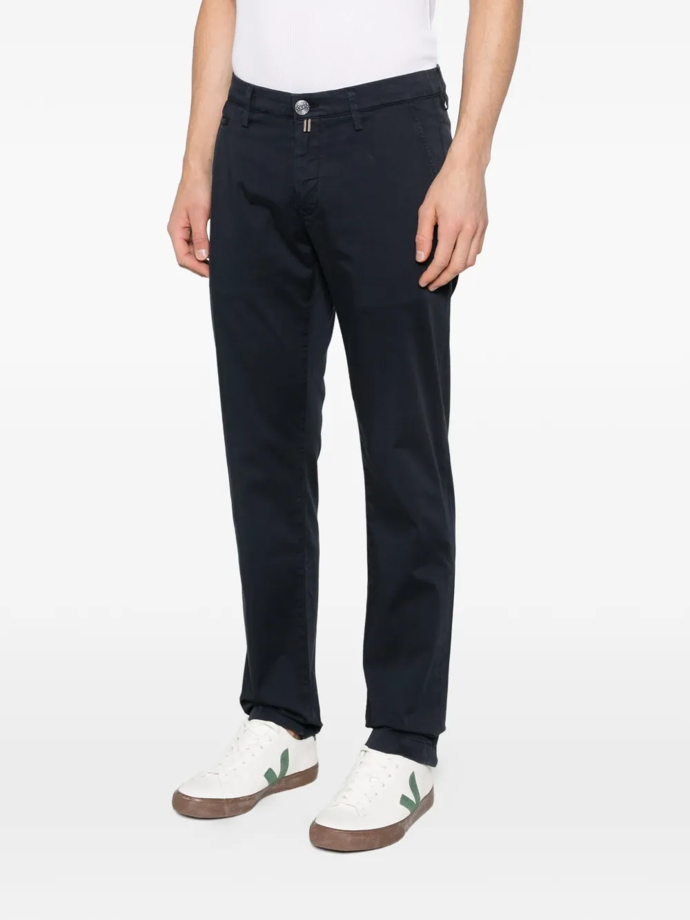  Jacob Cohën Button Trousers - Blue 
