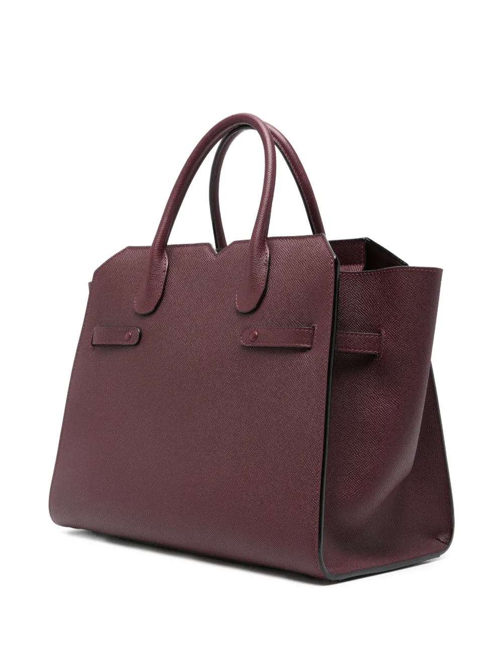 Rectangle Leather Tote Bag
