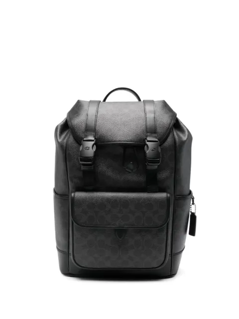 Coach logo backpack