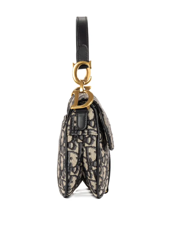 Christian Dior Pre-Owned サドル モノグラム ショルダーバッグ