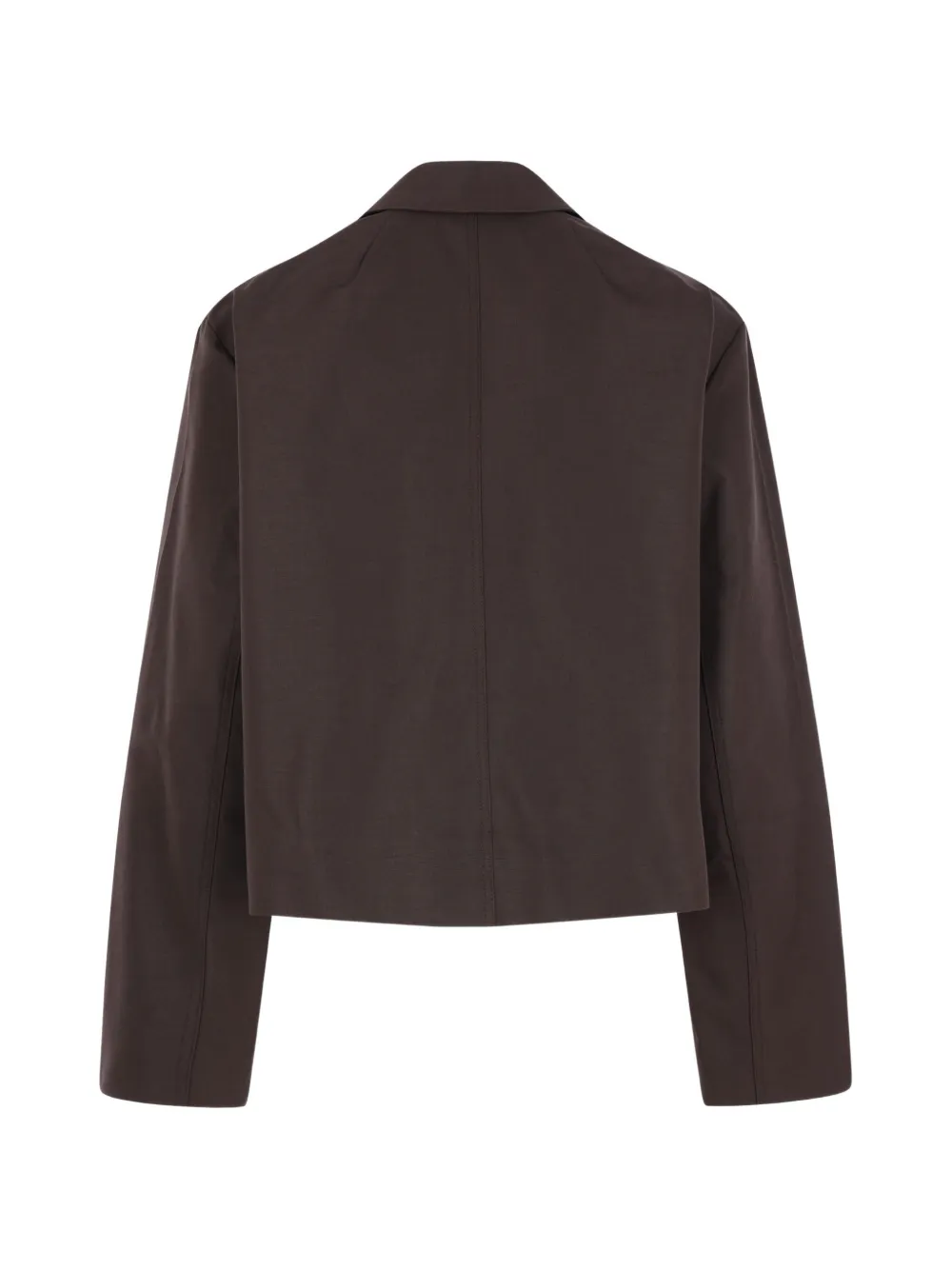 Rick Owens Heizer Mac cropped jack met rits Bruin