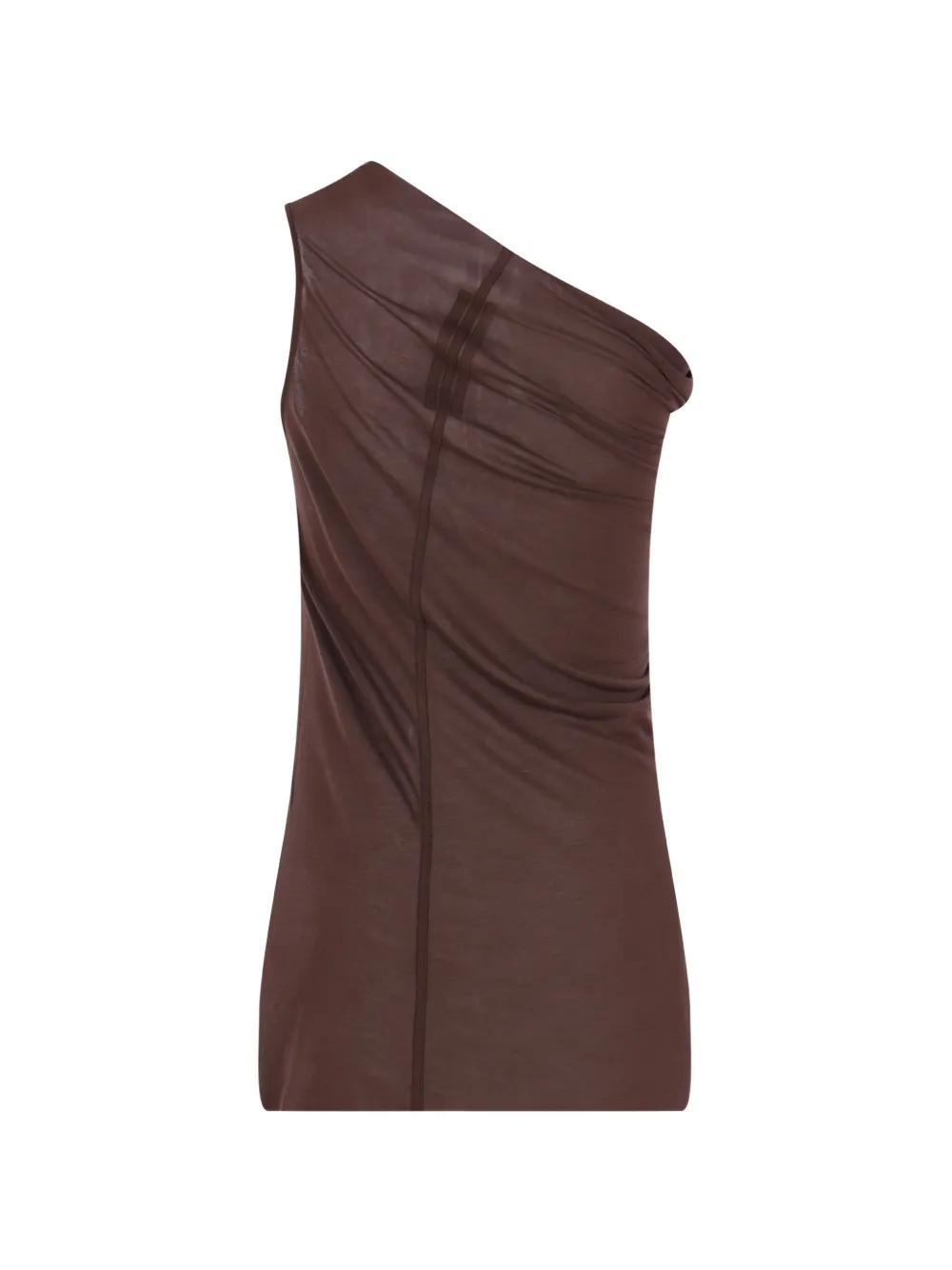 Rick Owens Asymmetrische top Bruin