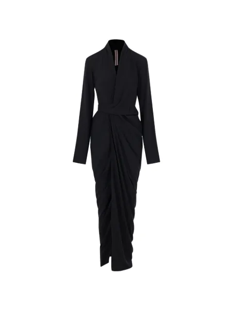 Rick Owens long-sleeved wrap dress