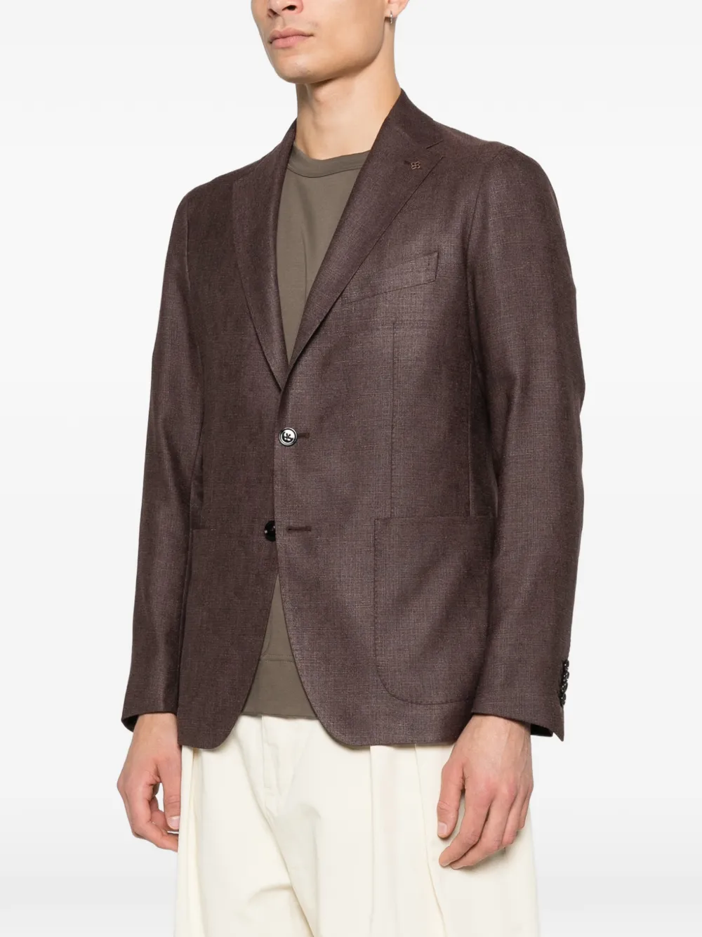 Tagliatore Blazer met opgestikte zak Bruin