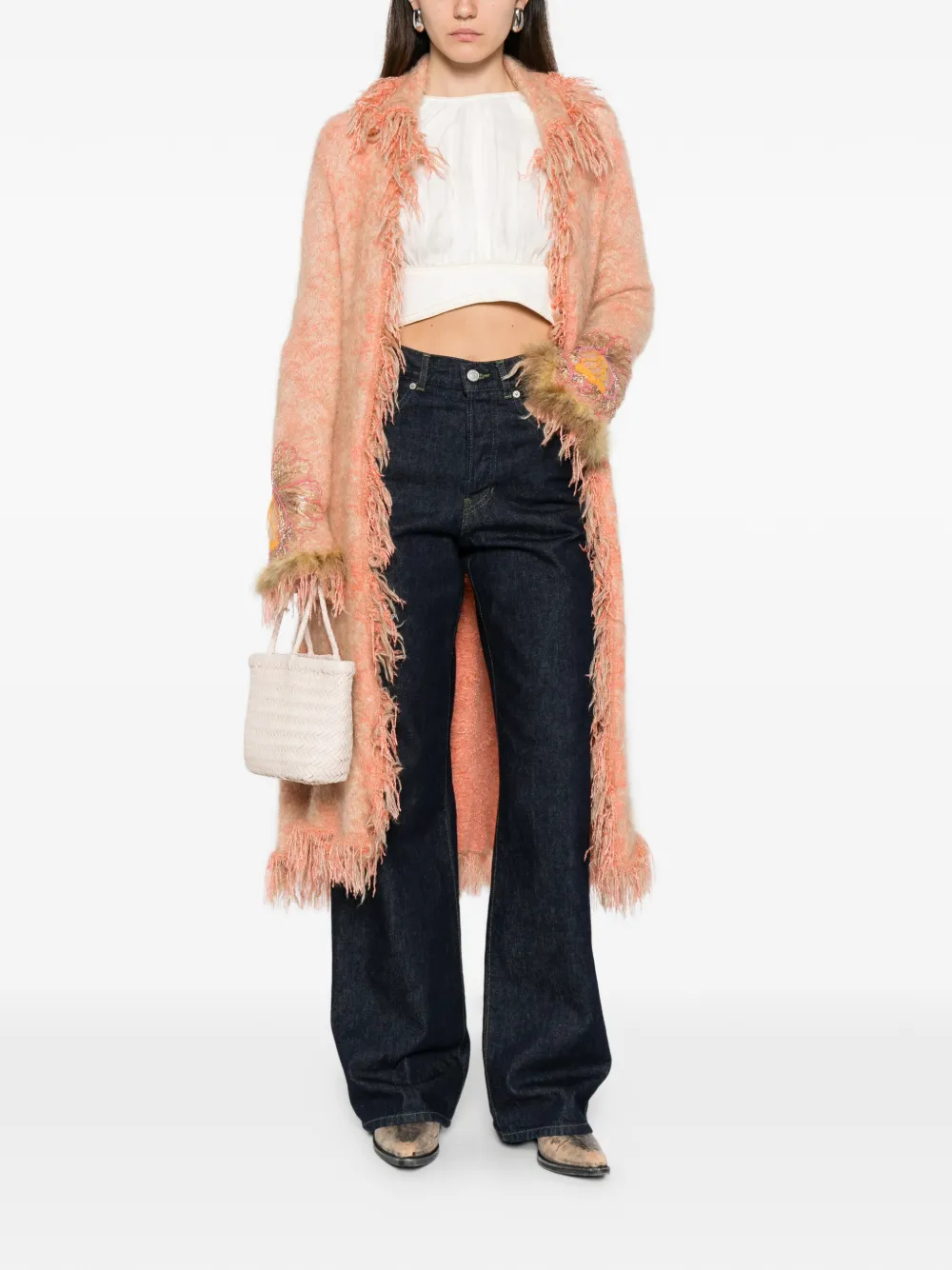 2000s Fringed Overcoat