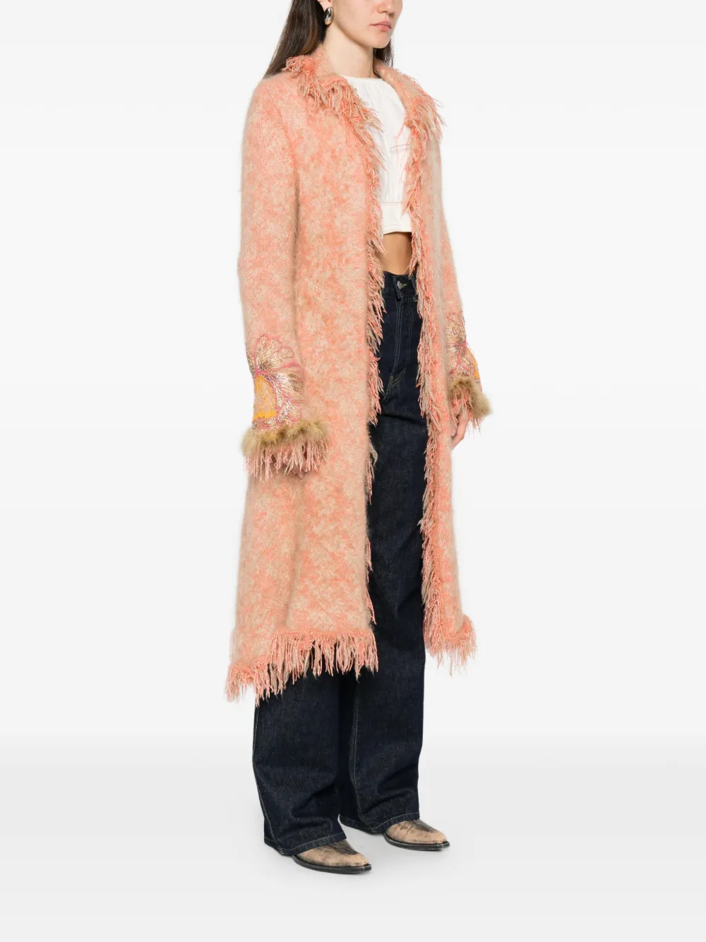 2000s Fringed Overcoat