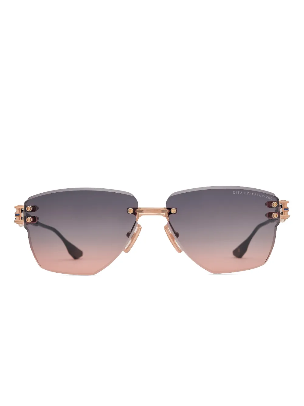 Dita Eyewear gradient geometric-frame sunglasses - Oro