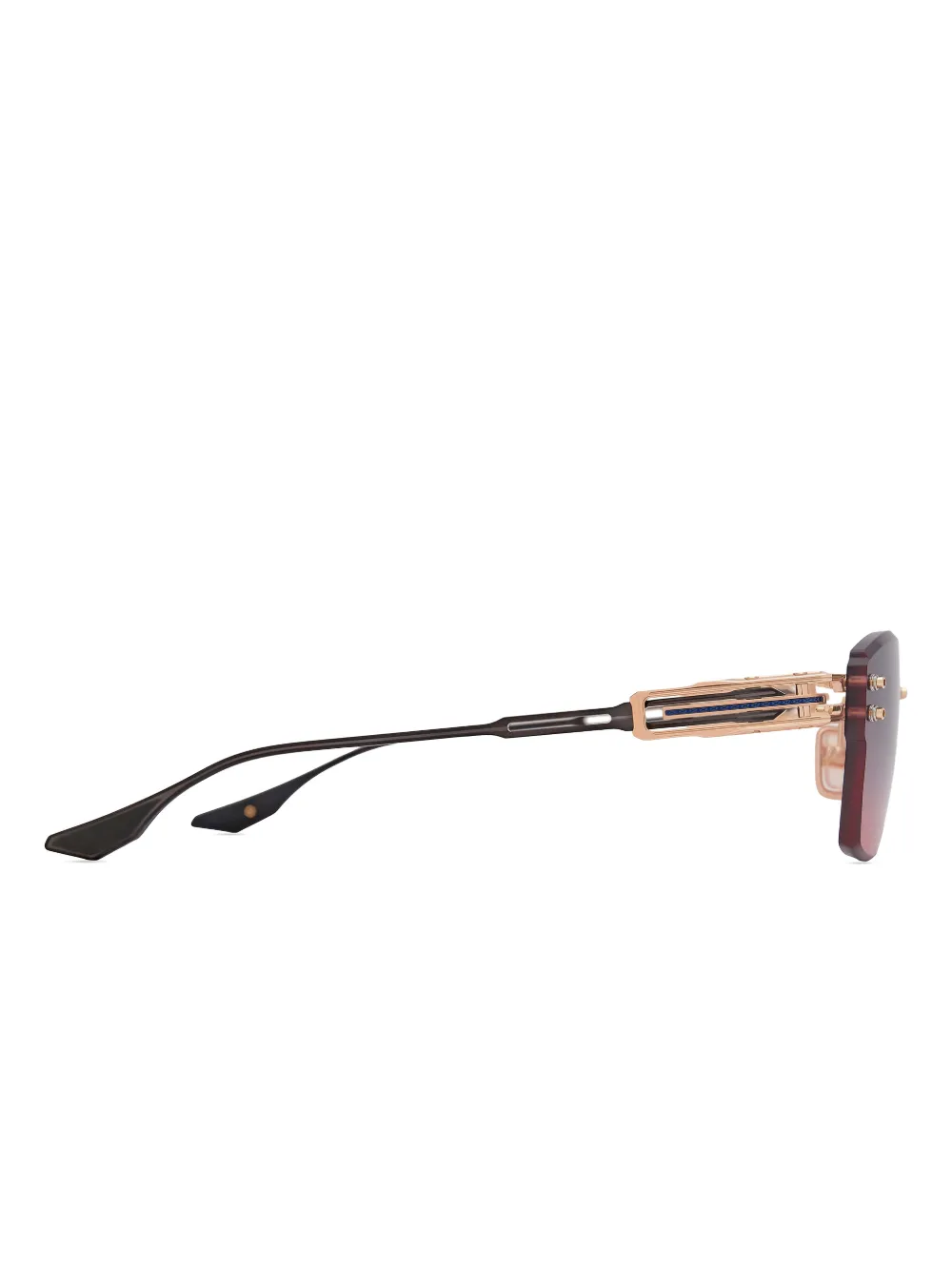  Dita Eyewear Gradient Geometric-frame Sunglasses - Gold 
